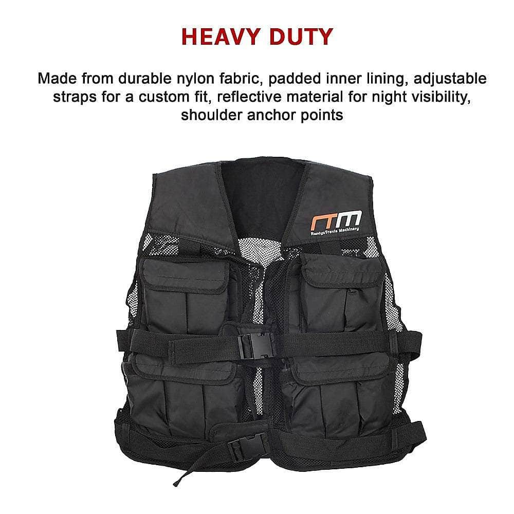 40Lbs Weighted Weight Gym Exercise Training Sport Vest