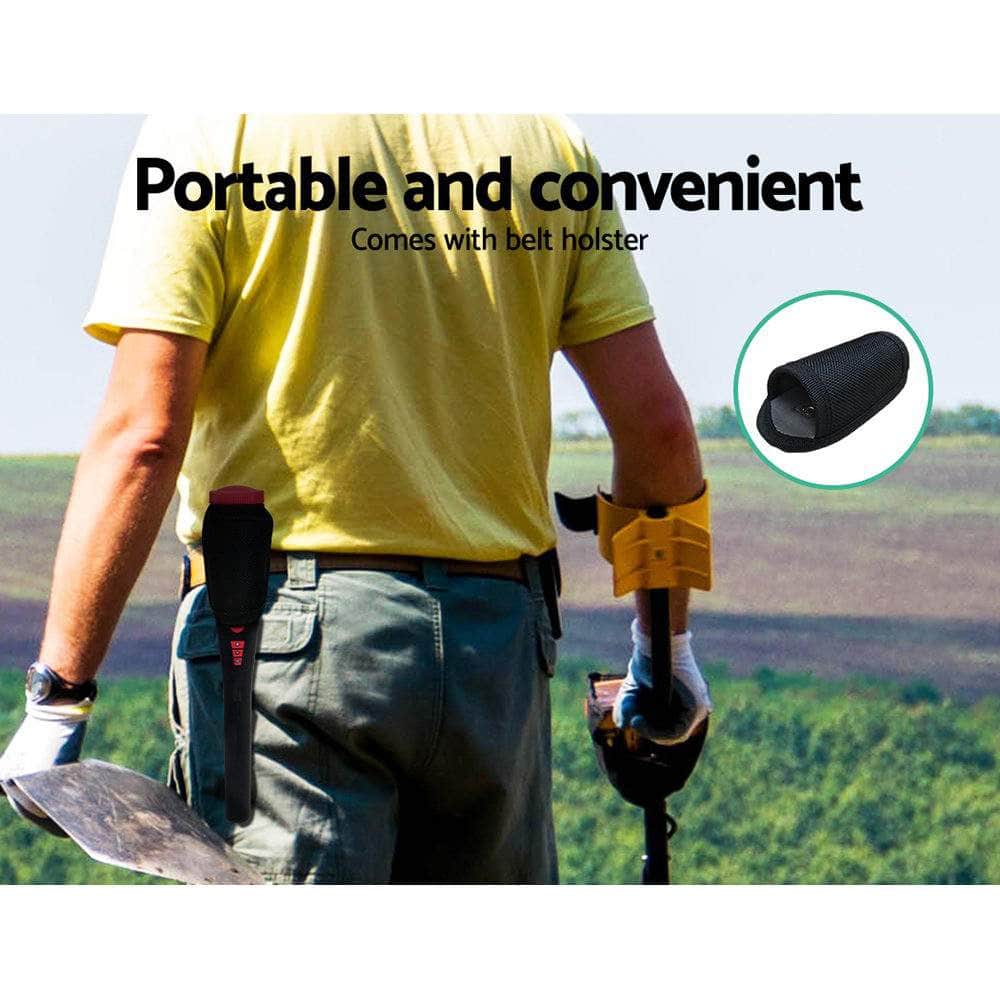 40Mm Handheld Waterproof Automatic Pinpointer Metal Detector Black