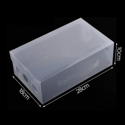 40X Shoe Box Storage Clear Case Foldable Stackable