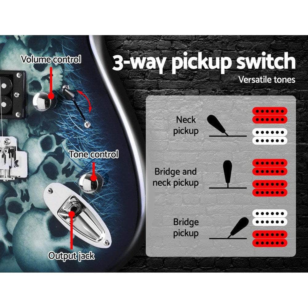 41 Inch Electirc Guitar Humbucker Pickup Switch Amplifier Black