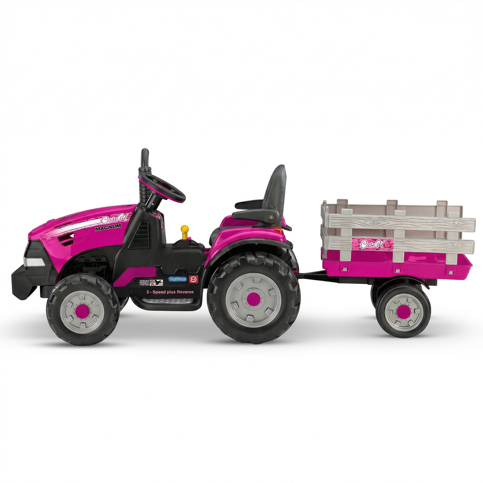 Ride On Tractor 12V Pink 171.45x67.31x62.23cm