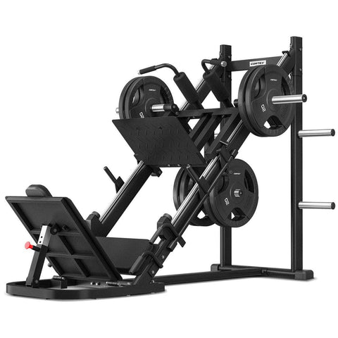 Lp-10 45 Degree Leg Press/Hack Squat With 100Kg Olympic Tri-Grip Weight Plate Set
