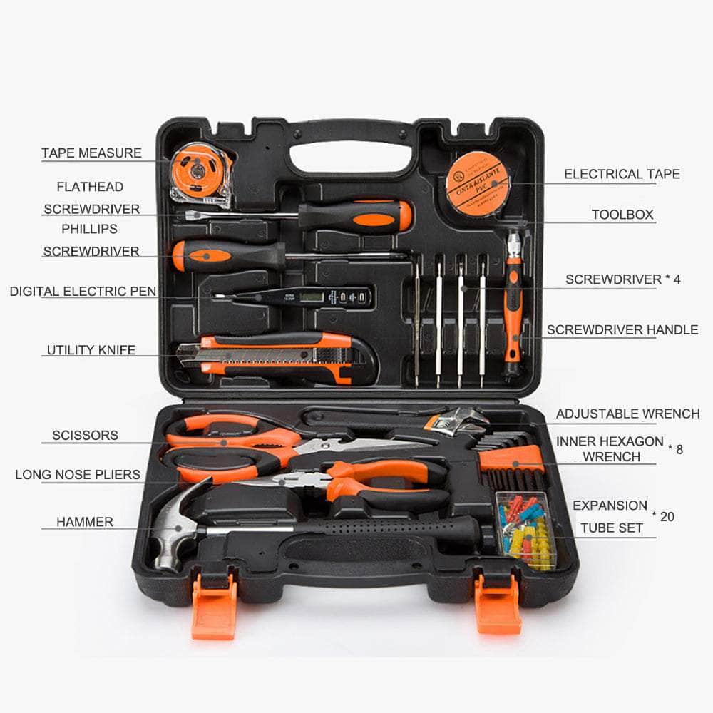 45 Pcs Household Hand Tools Set Hand Tool Kit