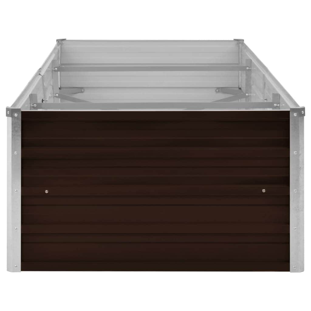 45714 Garden Raised Bed Brown Galvanised Steel