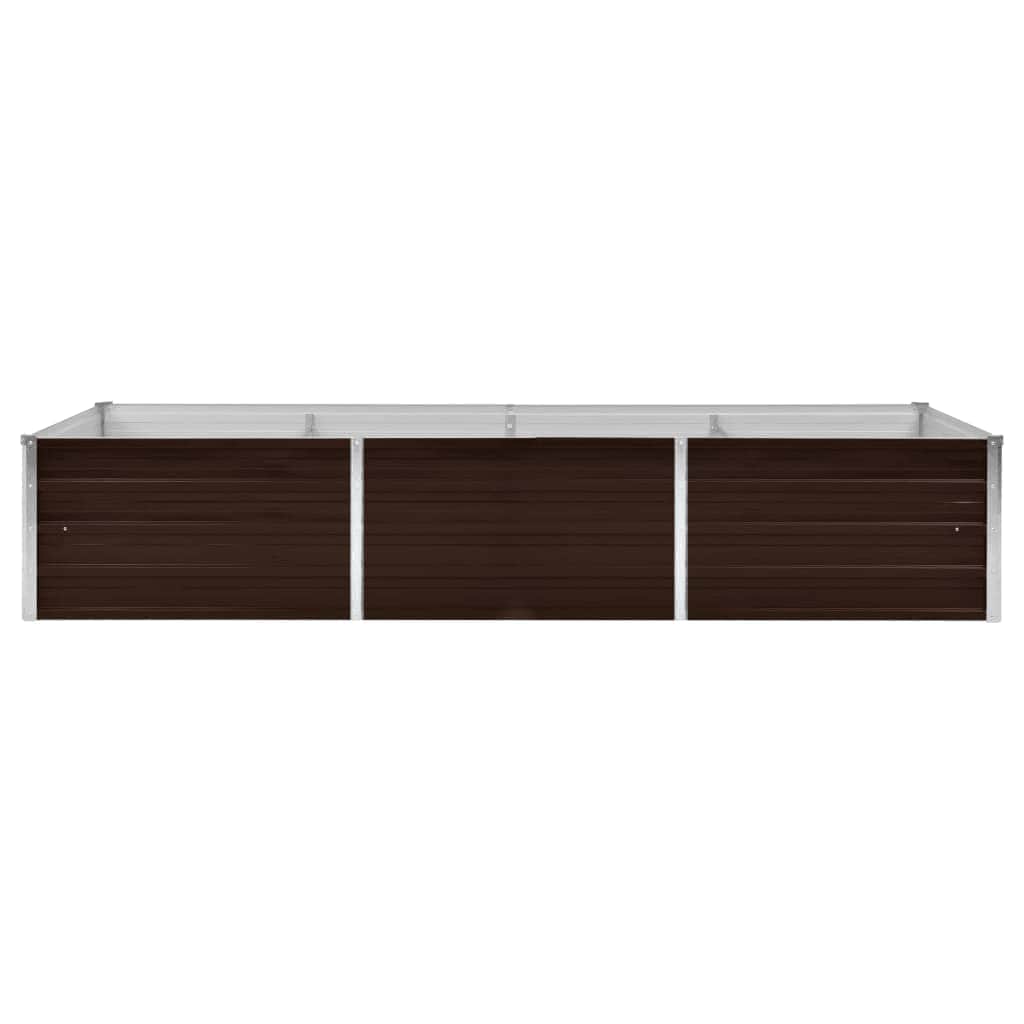 45714 Garden Raised Bed Brown Galvanised Steel