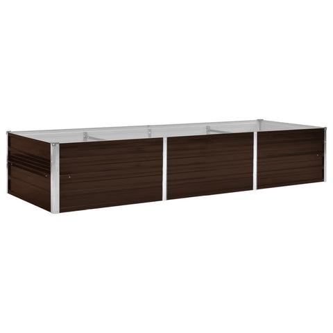 45714 Garden Raised Bed Brown Galvanised Steel