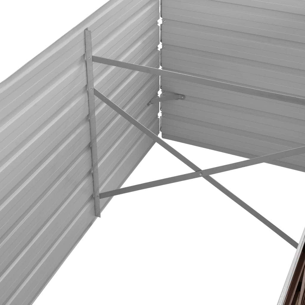 45715 Garden Raised Bed Brown Galvanised Steel