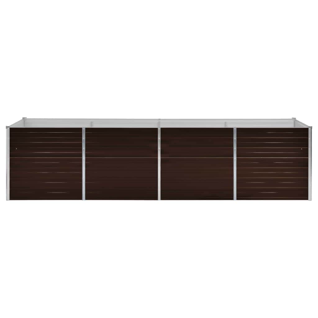 45715 Garden Raised Bed Brown Galvanised Steel