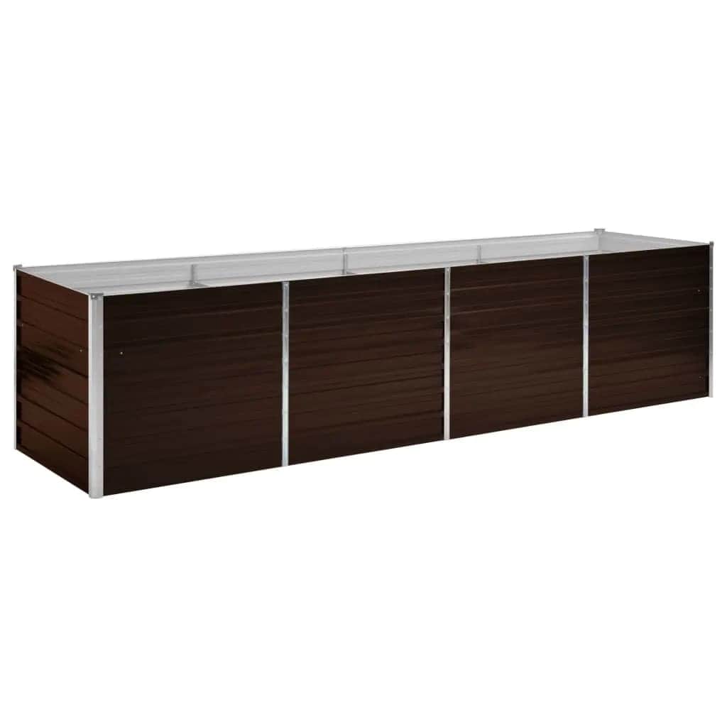 45715 Garden Raised Bed Brown Galvanised Steel