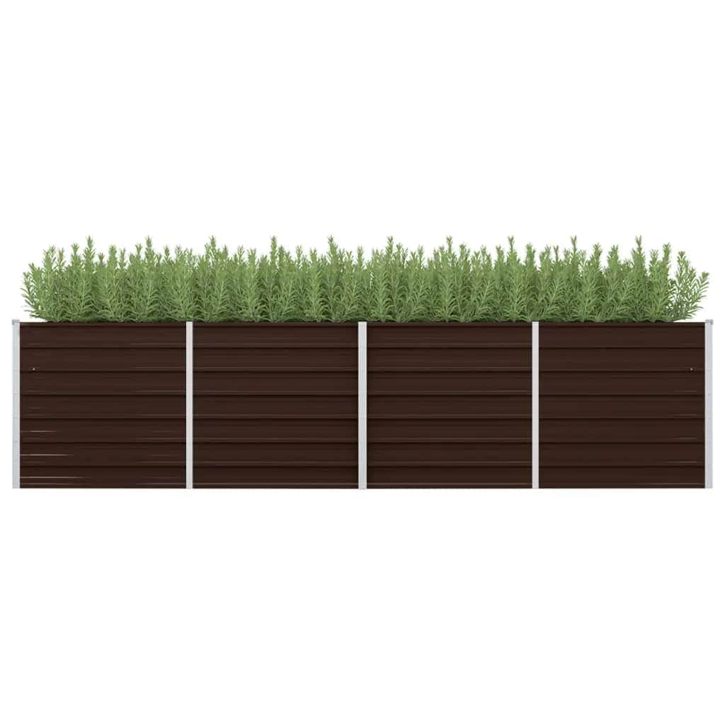 45715 Garden Raised Bed Brown Galvanised Steel