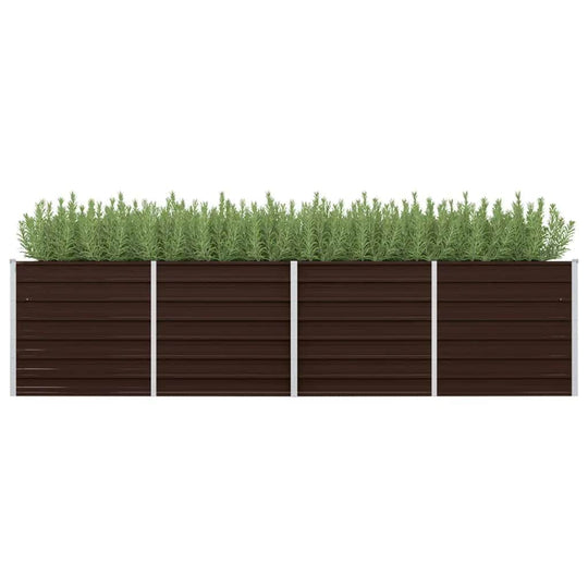 45715 Garden Raised Bed Brown Galvanised Steel
