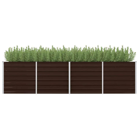 45715 Garden Raised Bed Brown Galvanised Steel