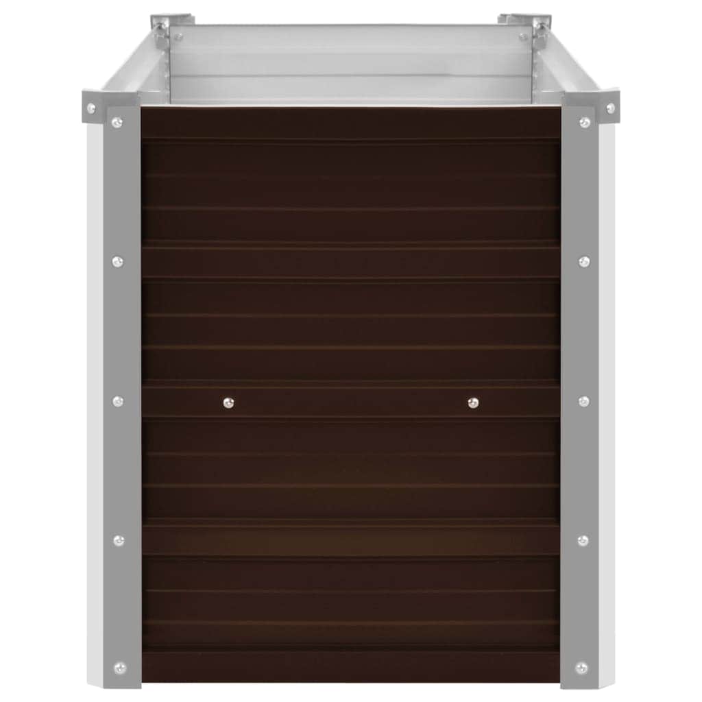 45718 Garden Raised Bed Brown Galvanised Steel
