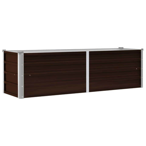 45718 Garden Raised Bed Brown Galvanised Steel