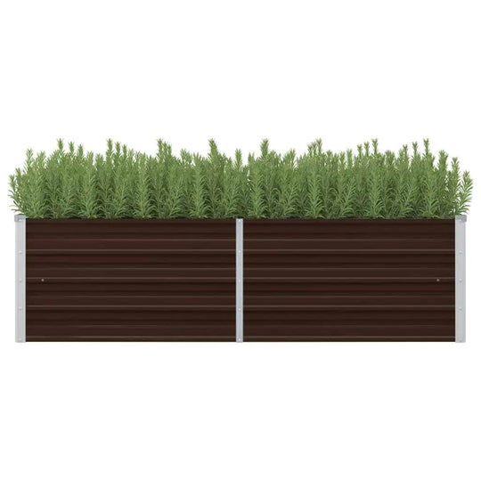 45718 Garden Raised Bed Brown Galvanised Steel