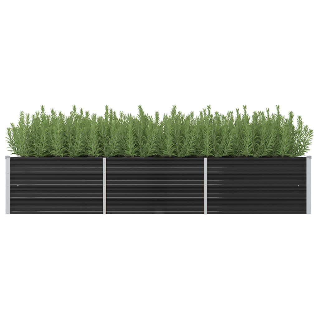 45727 Garden Raised Bed Anthracite Galvanised Steel
