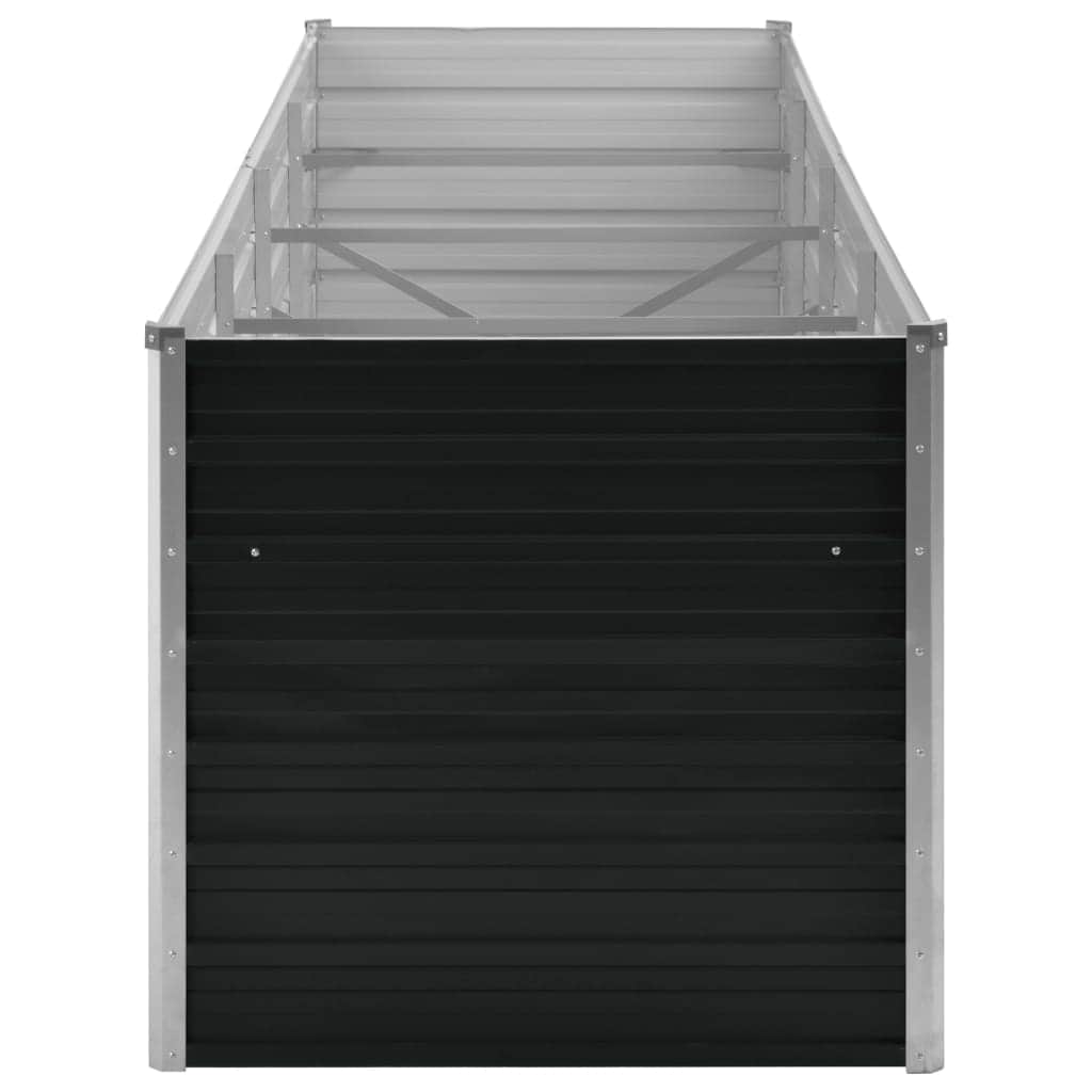 45728 Garden Raised Bed Anthracite Galvanised Steel
