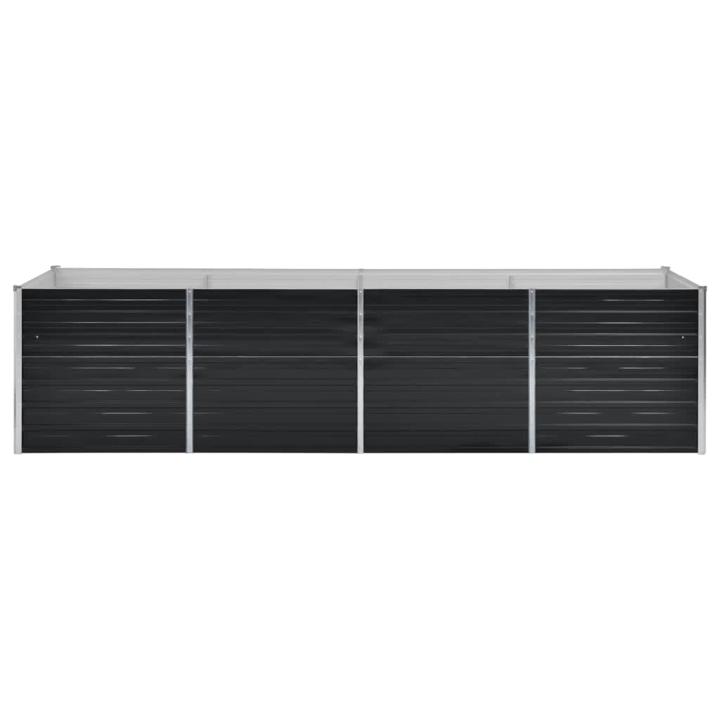 Pots & Planters - 45728 Garden Raised Bed Anthracite Galvanised Steel