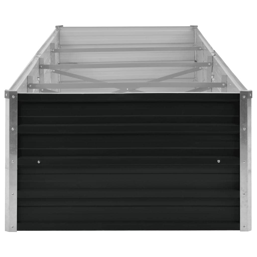 45729 Garden Raised Bed Anthracite Galvanised Steel
