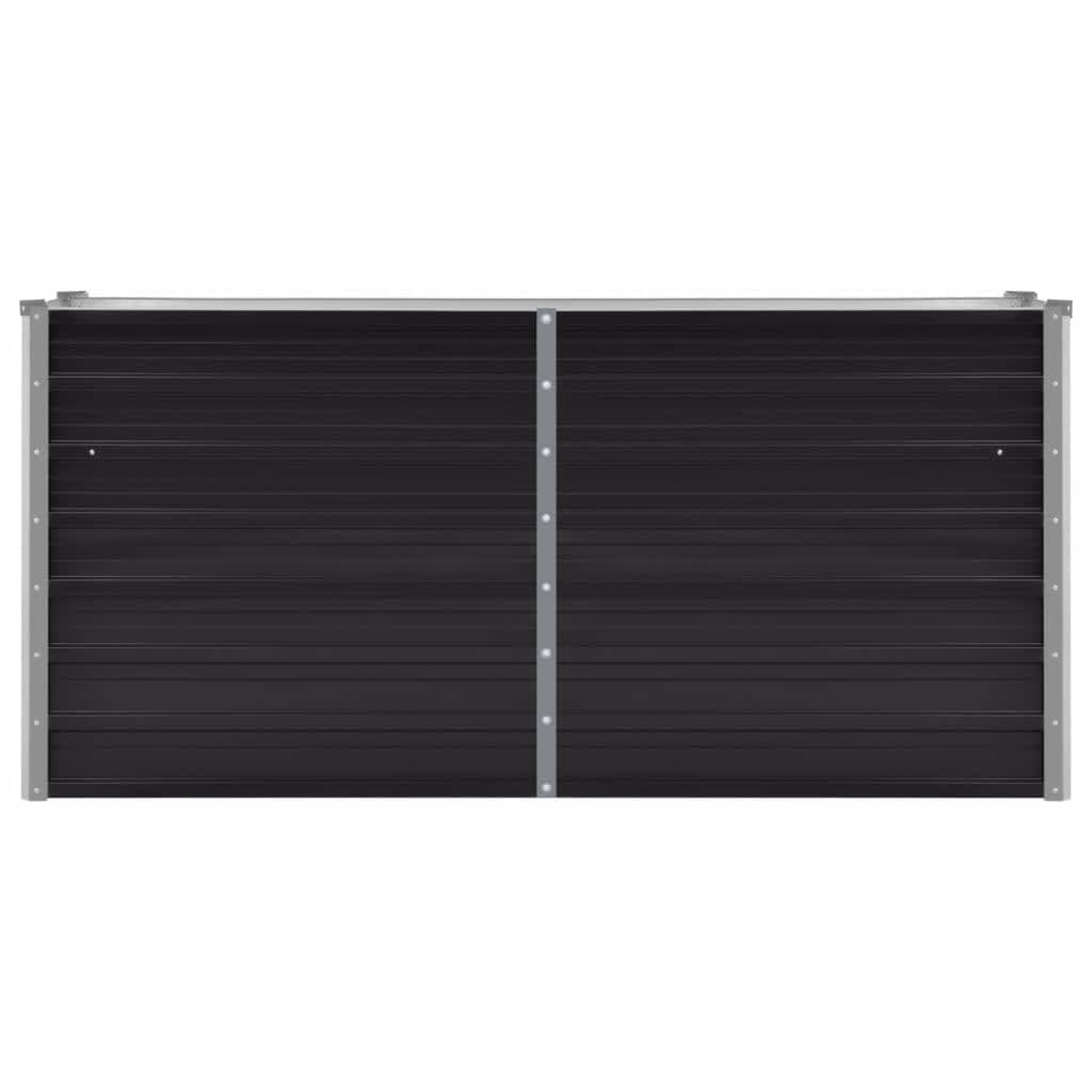 45730 Garden Raised Bed Anthracite Galvanised Steel