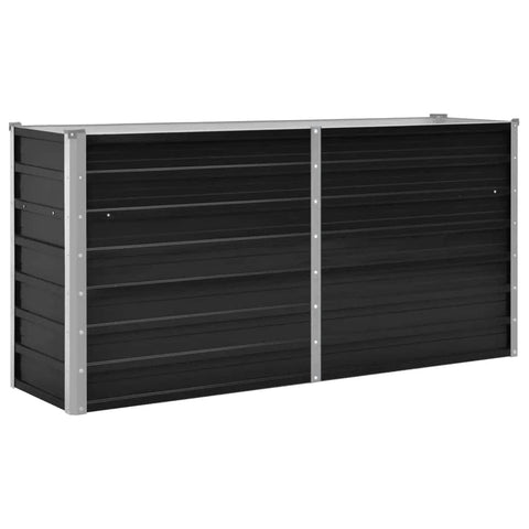 45730 Garden Raised Bed Anthracite Galvanised Steel