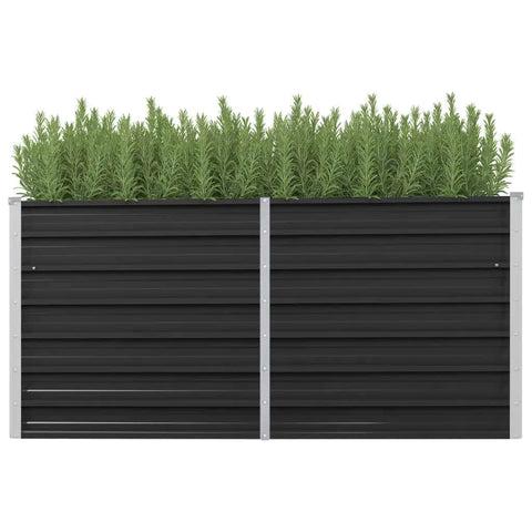 45730 Garden Raised Bed Anthracite Galvanised Steel