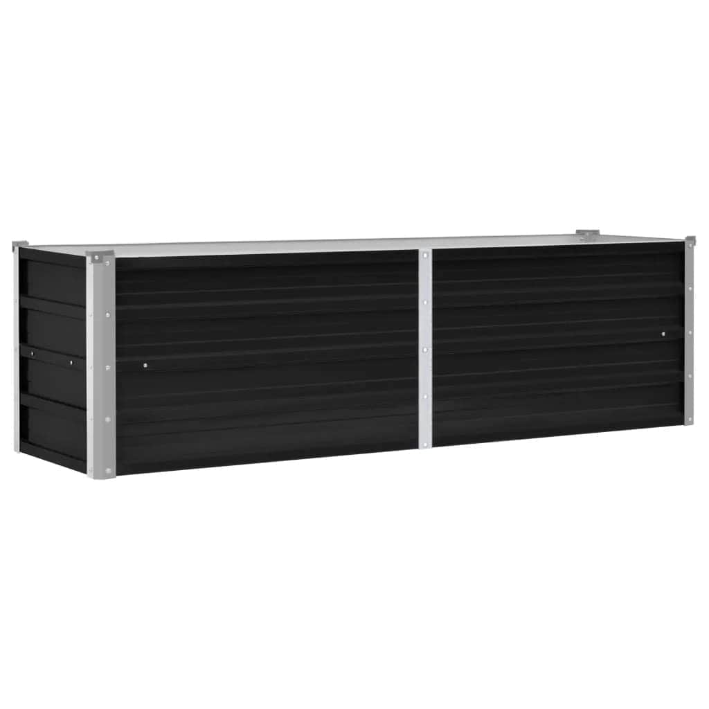 45731 Garden Raised Bed Anthracite Galvanised Steel