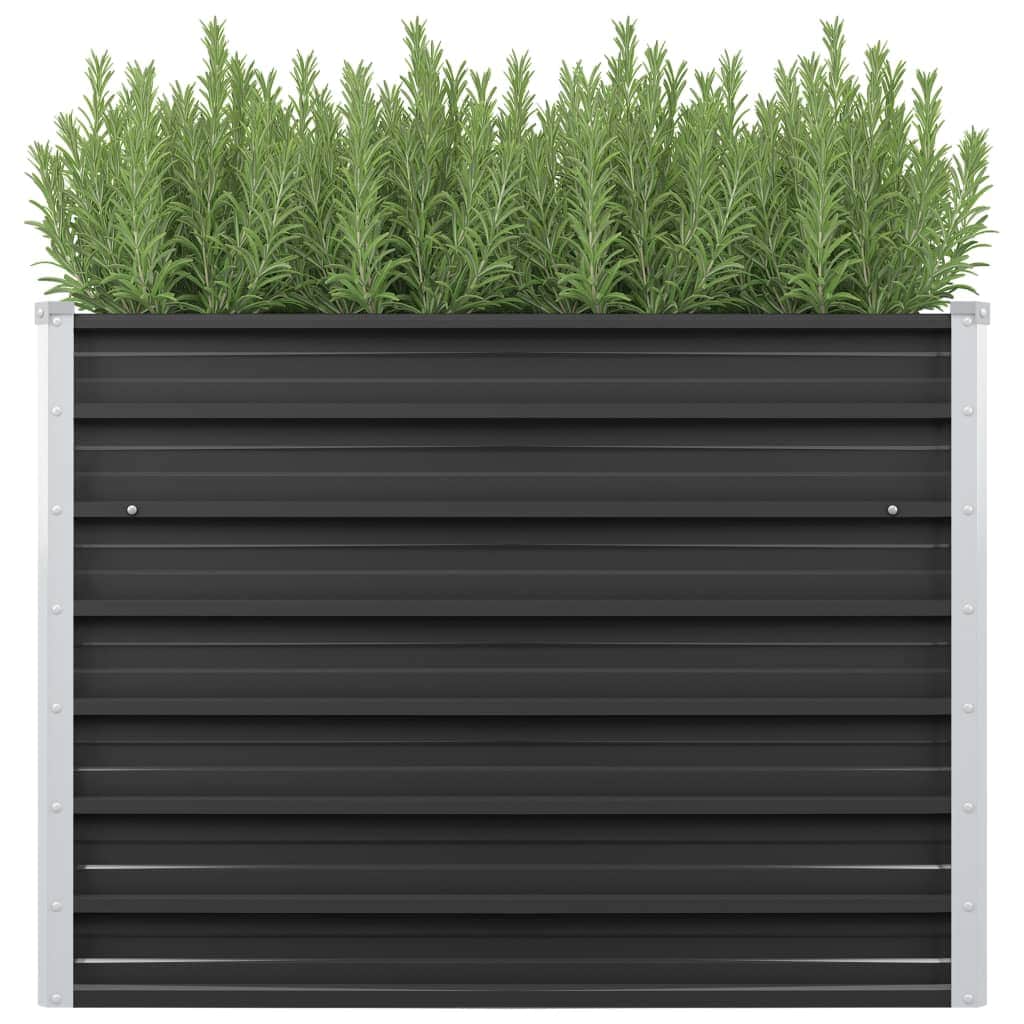 45732 Garden Raised Bed Anthracite Galvanised Steel