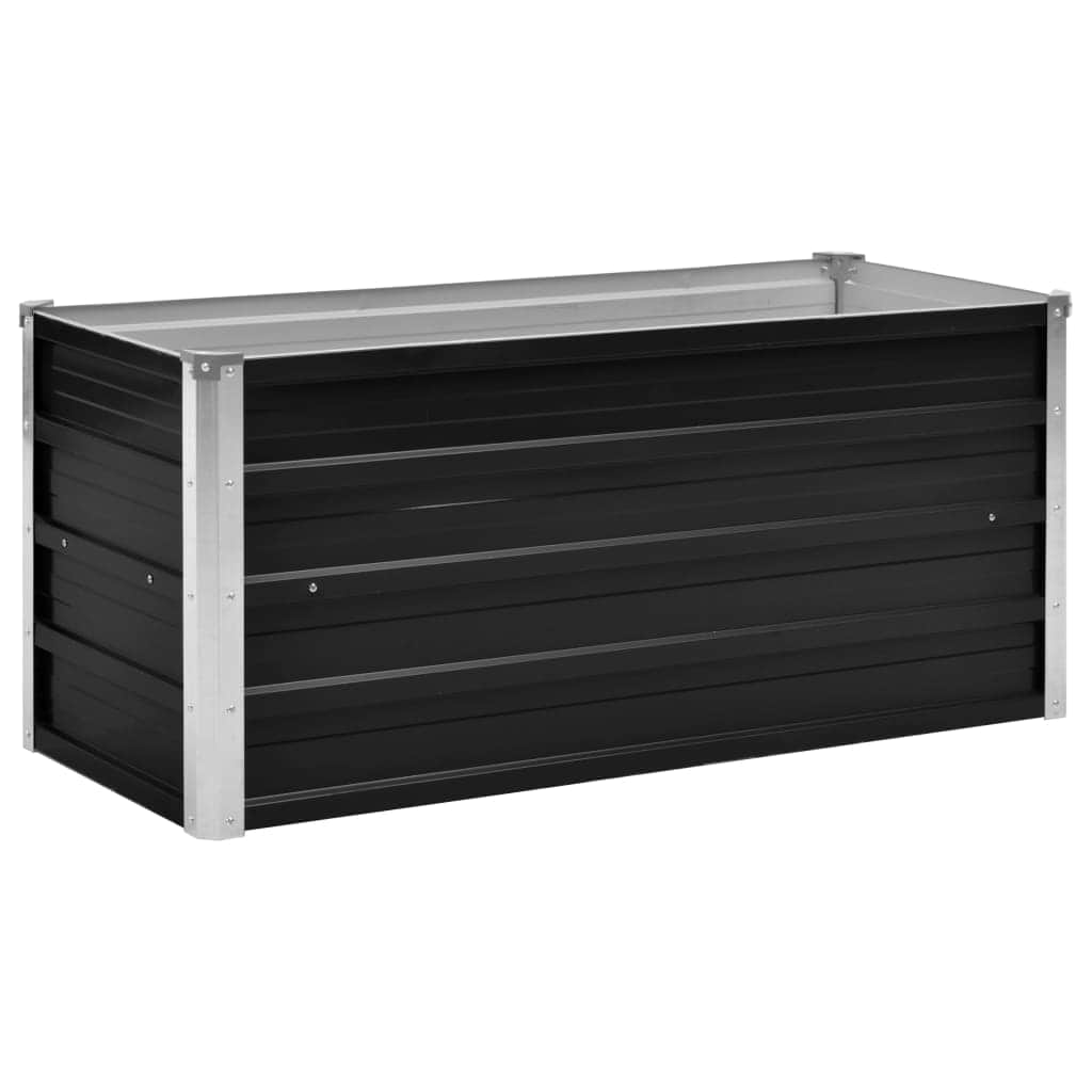 45733 Garden Raised Bed Anthracite Galvanised Steel