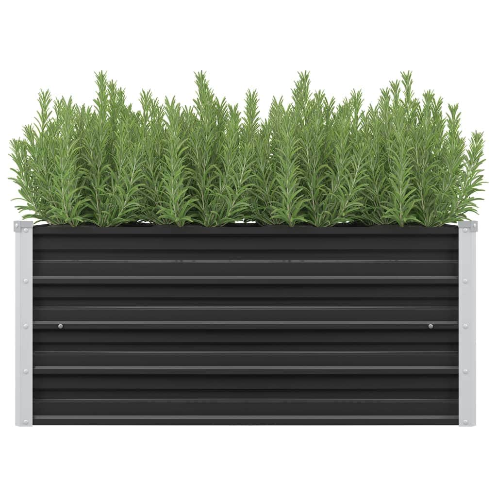 45733 Garden Raised Bed Anthracite Galvanised Steel