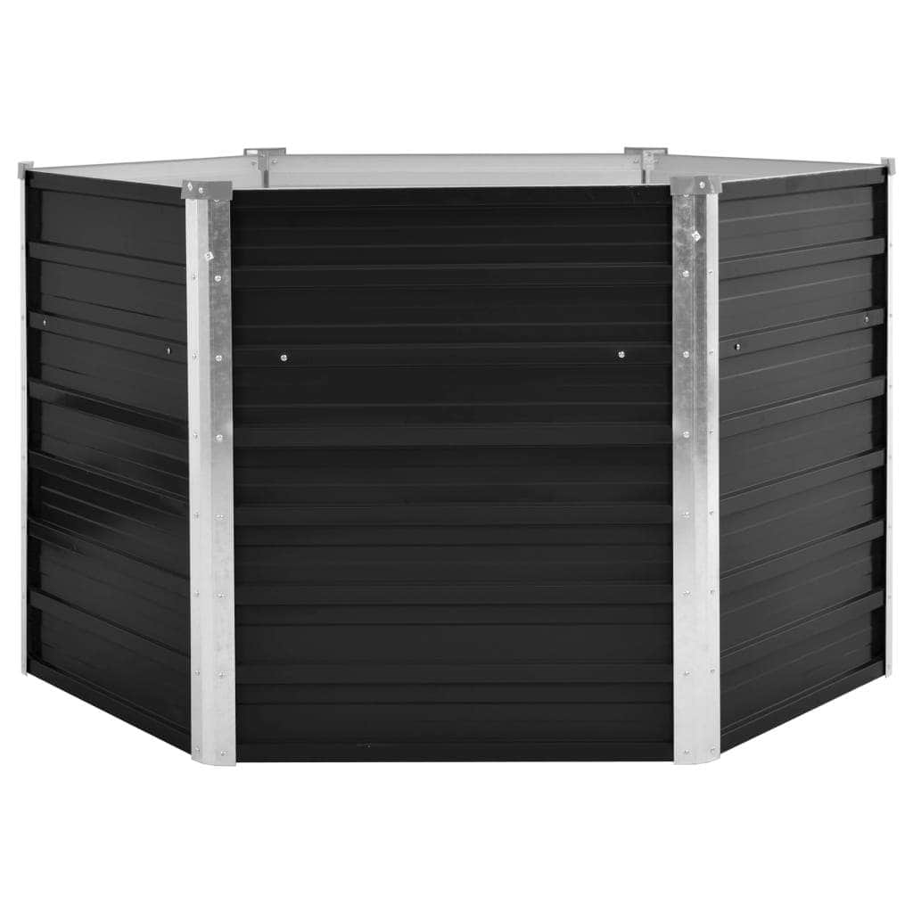 Steel finish - 45734 Garden Raised Bed Anthracite Galvanised Steel