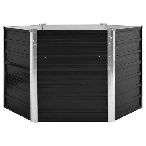 45734 Garden Raised Bed Anthracite Galvanised Steel