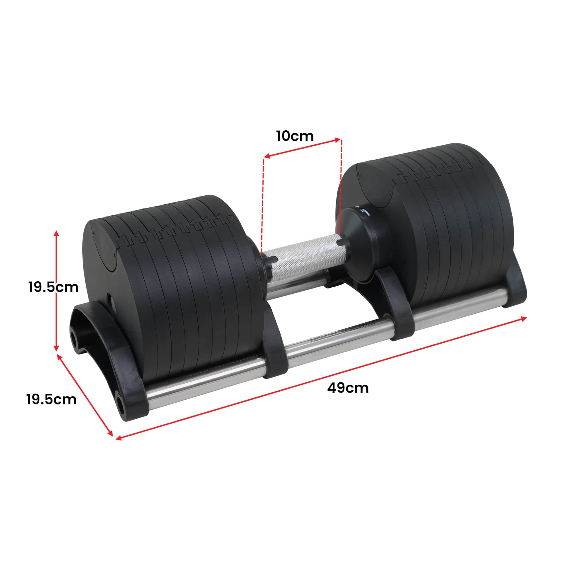 45kg Adjustable Dumbbell Eon Home Gym Strength Training Safety Lock