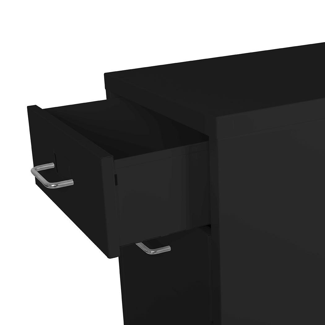 6 Drawer Office Cabinet Black – Office Storage Organizer Unit