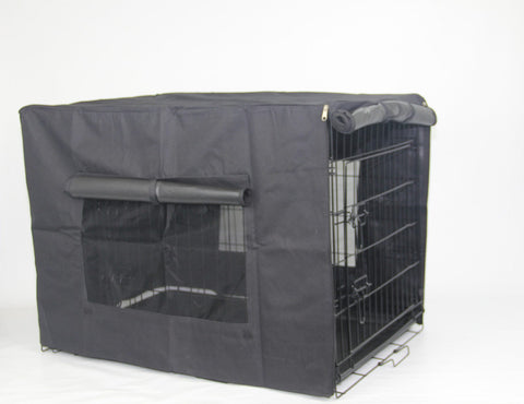 48-Inch Pet Rabbit Cage - Foldable and Portable Crate with Cover for Dogs and Cats