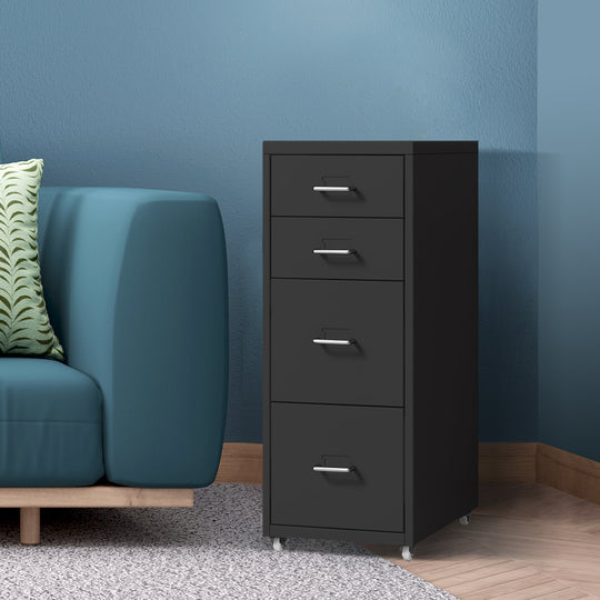 4 Drawer Office Drawers Cabinet Black | SC9 id