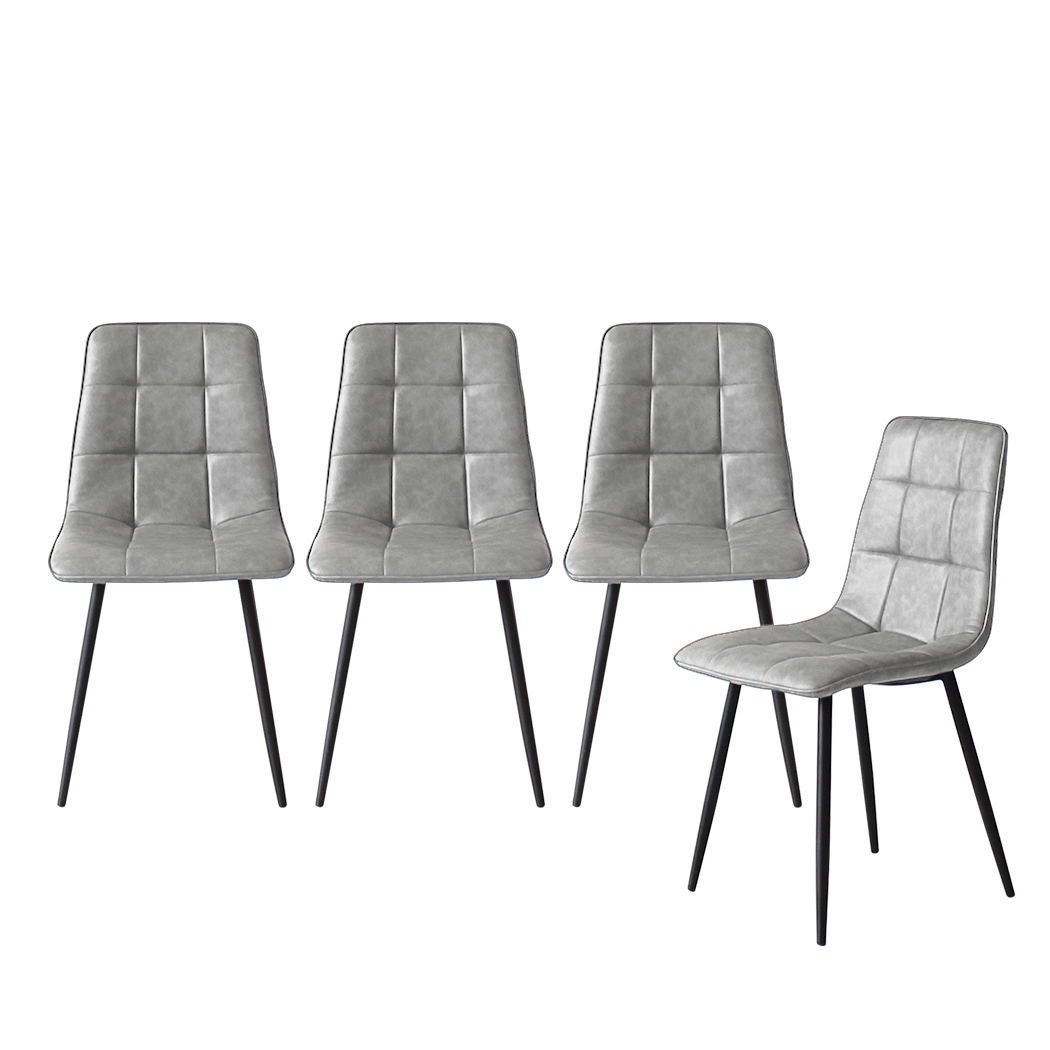 Ergonomic 8x Dining Chairs Kitchen Chair  High Back Support