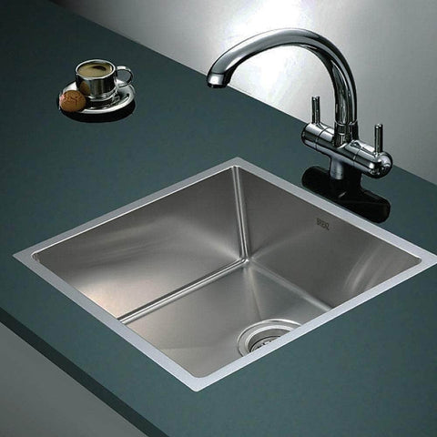 490X440Mm Handmade Stainless Steel Kitchen/Laundry Sink With Waste