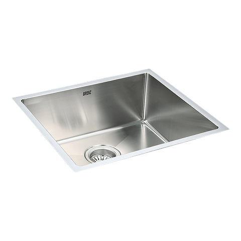 490x440mm Handmade Stainless Steel Undermount / Topmount Kitchen Laundry Sink with Waste