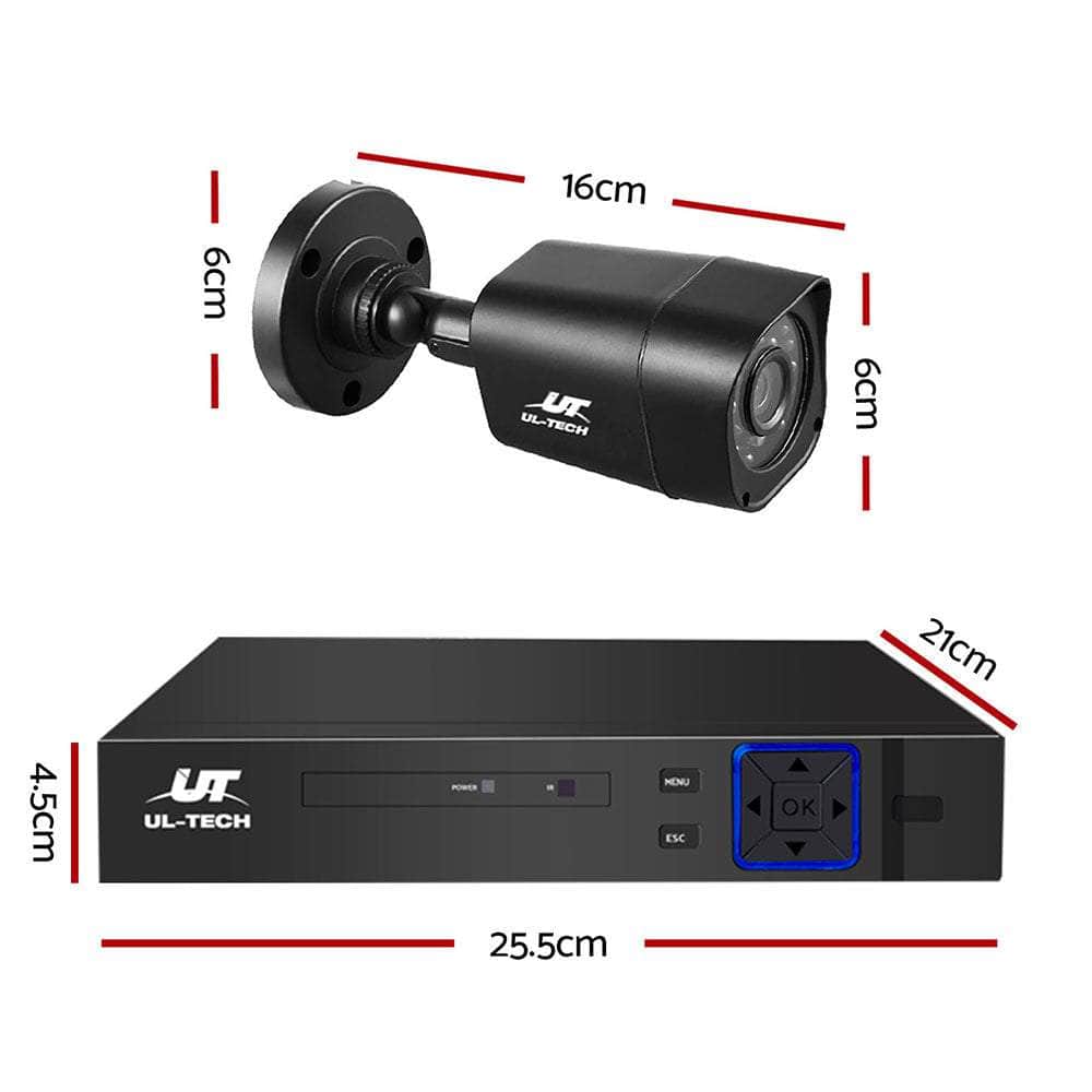 4Ch Dvr 4 Cameras Complete Security Solution