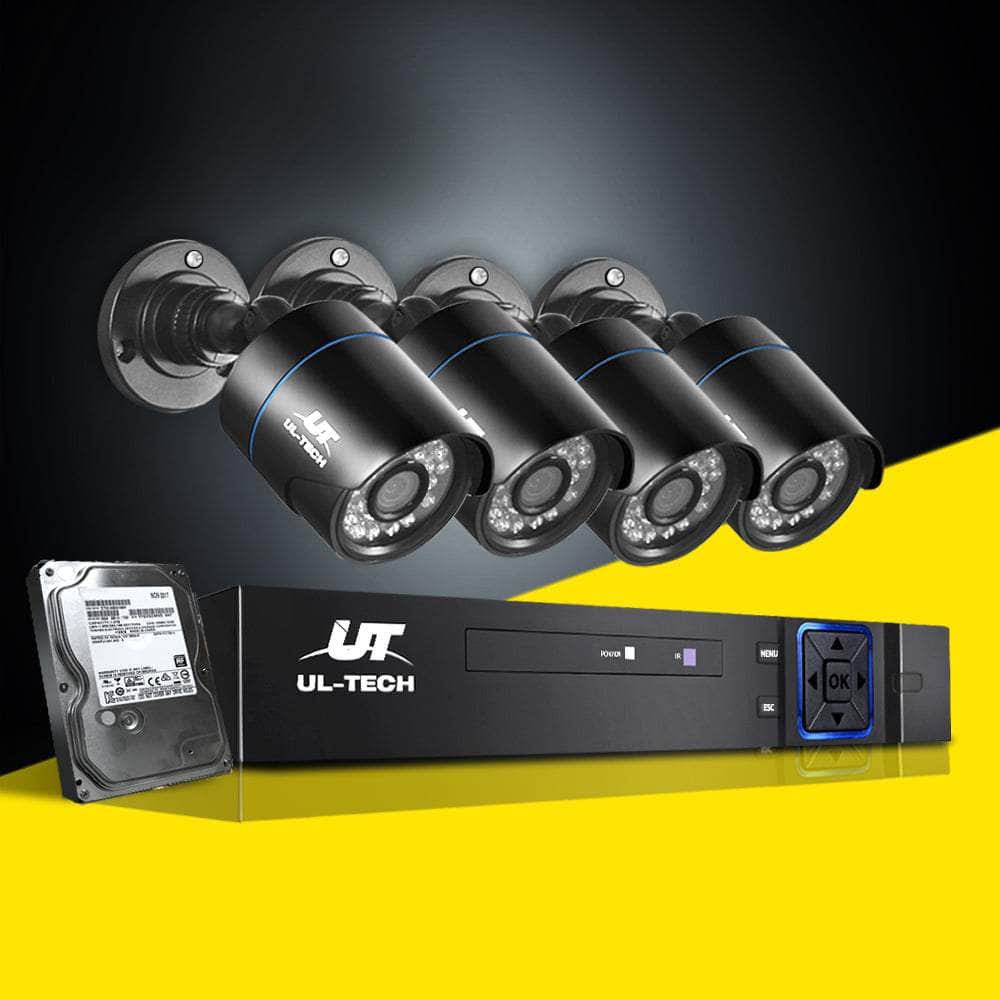 4Ch Dvr 4 Cameras Enhanced Surveillance Package