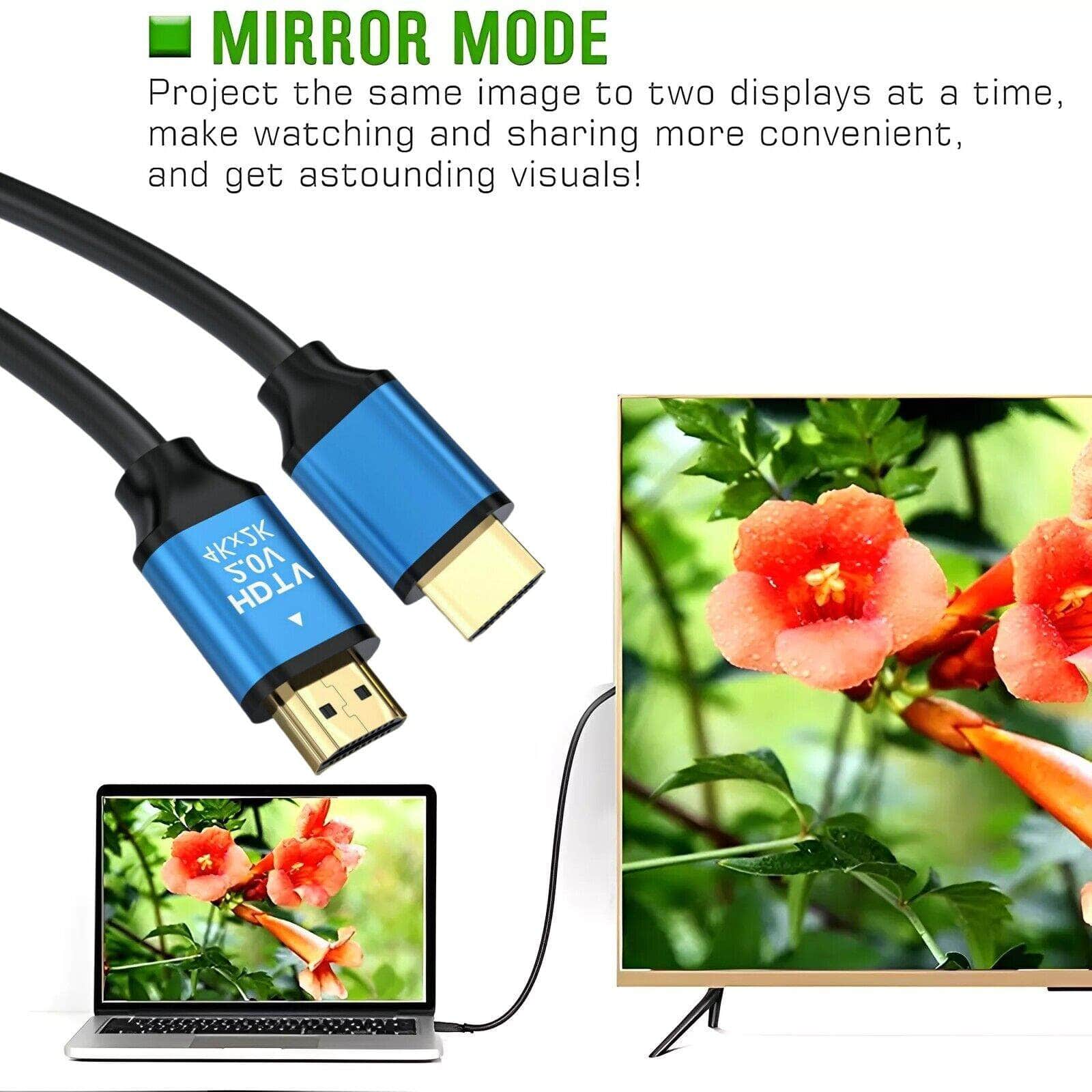 4K Premium HDMI Cable V2.0 Ultra HD 3D High Speed Ethernet 1.5m