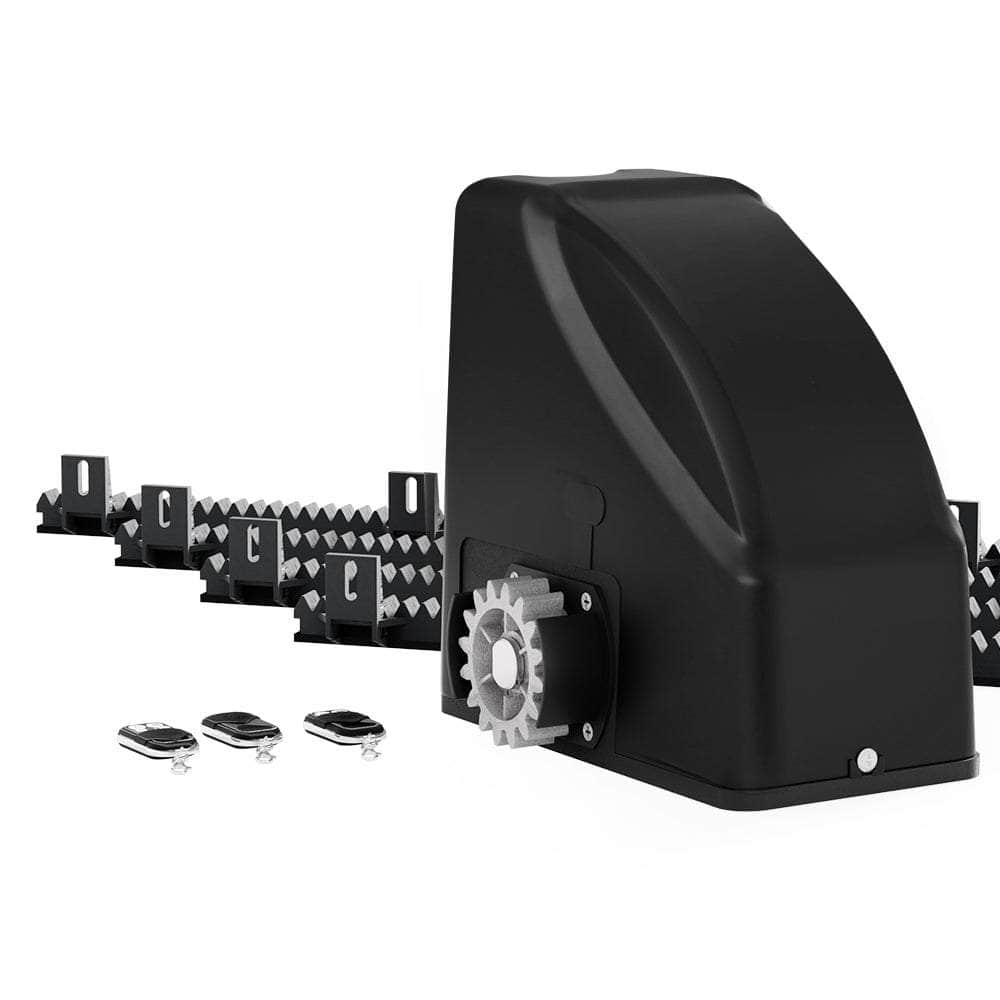 Fence & Gate Accessories - 4M/6M Sliding Gate Opener Kit with 3 Control Remotes