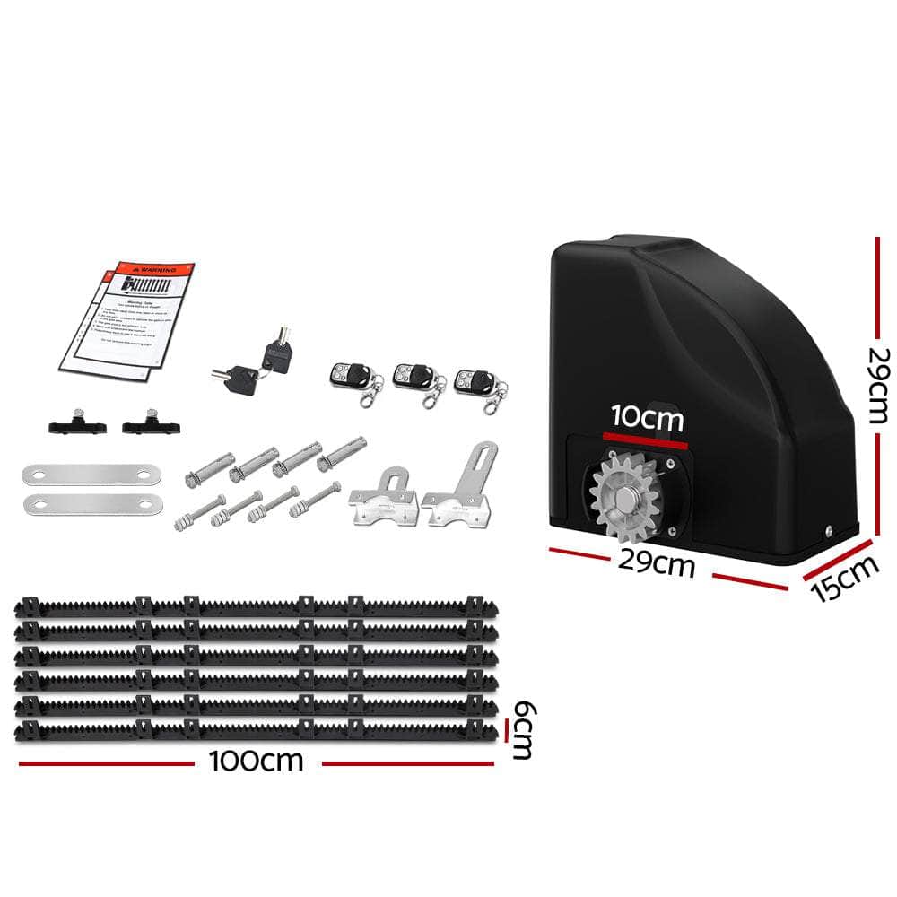 4M/6M Sliding Gate Opener Kit with 3 Control Remotes | Fence & Gate Accessories - photo 11