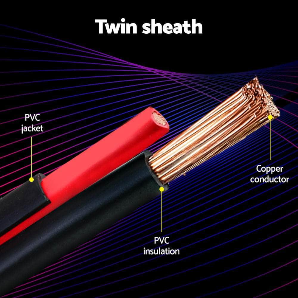 4Mm 10M Twin Core Wire Electrical Cable Extension Car 450V 2 Sheath