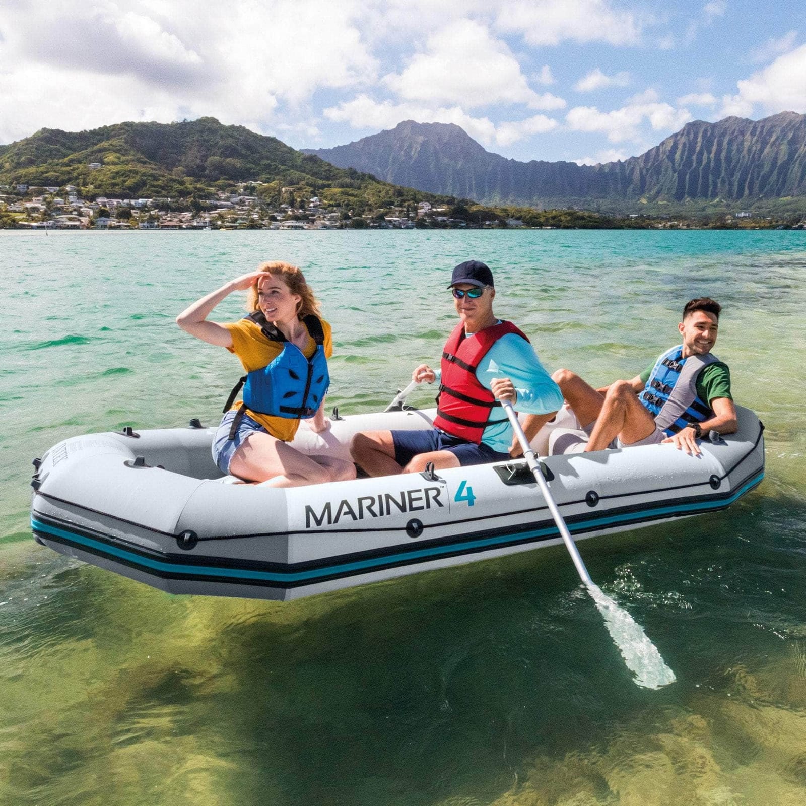 outdoor living - 4 Inflatable Boat Set - 4 Person - photo 10