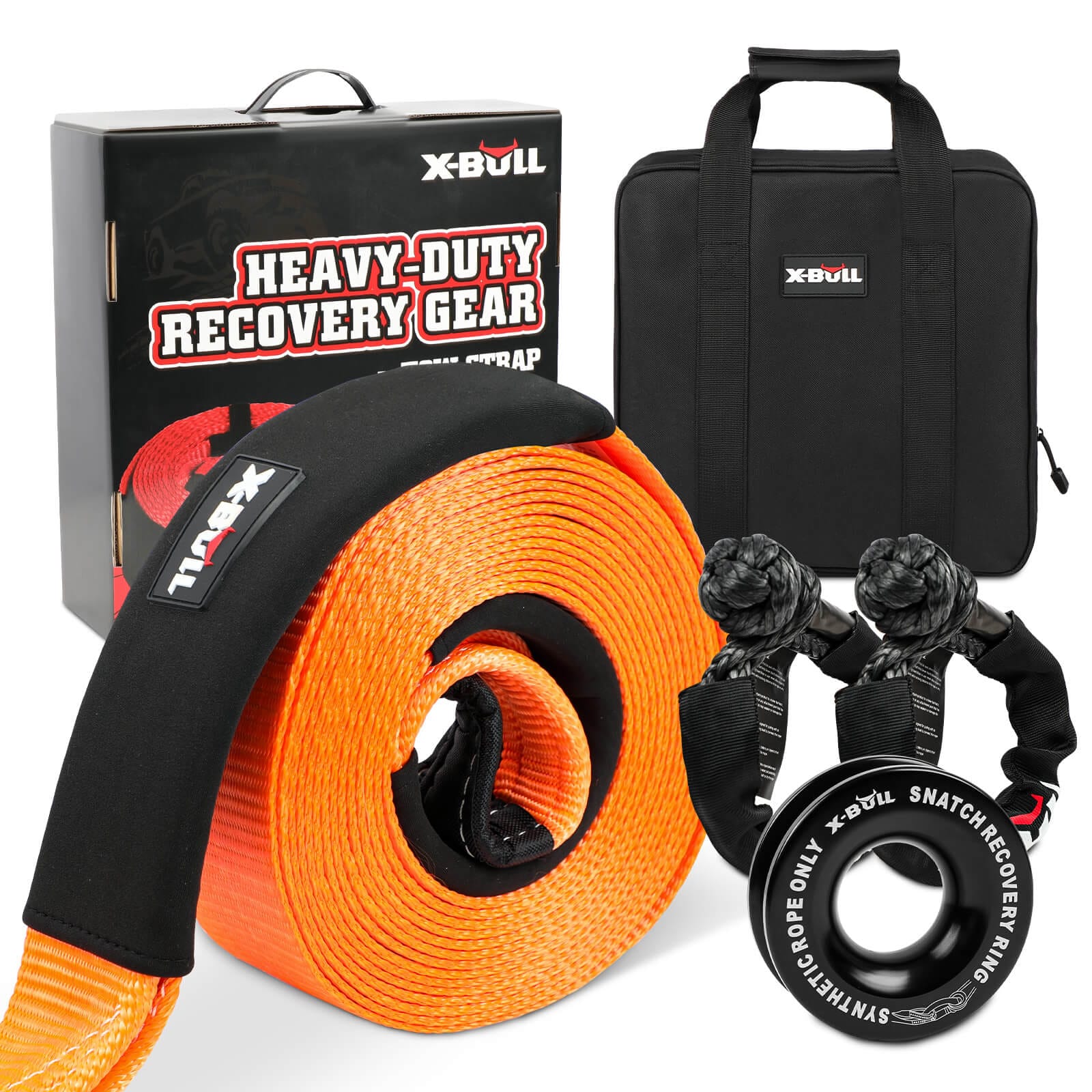4Wd Recovery Kit With Snatch Strap, Soft Shackles, And Snatch Block Pulley, 4WD Recovery Tools - photo 7