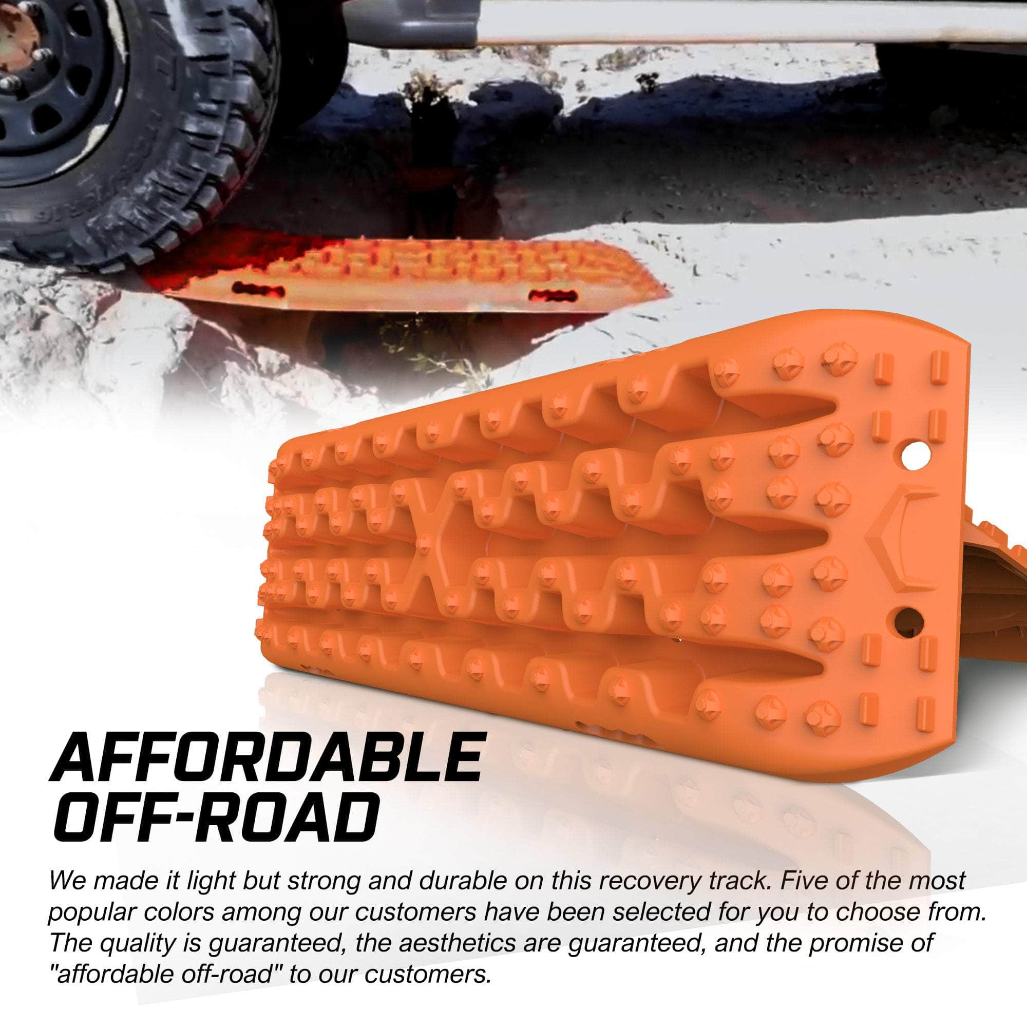 4Wd Snow Tracks Recovery Tracks (2Pcs) With Mounting Bolts