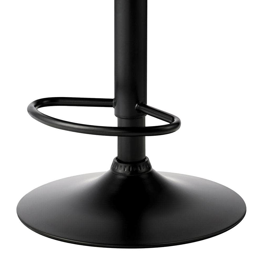 4x Bar Stools with Gas Lift Swivel Grey