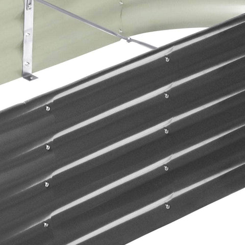 4X Galvanised Raised Garden Bed 240x80x42CM Planter Box for Vegetables